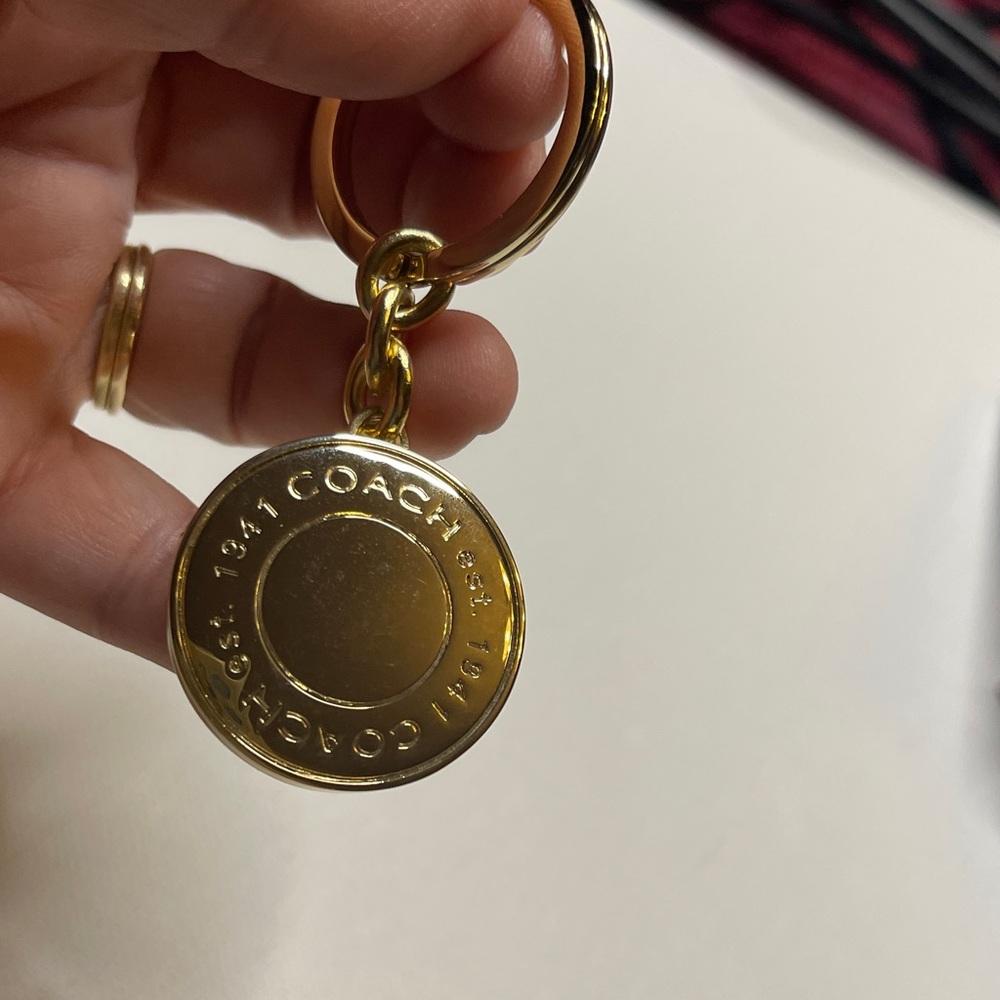 Coach Gold Locket Keychain - Picture 2 of 5